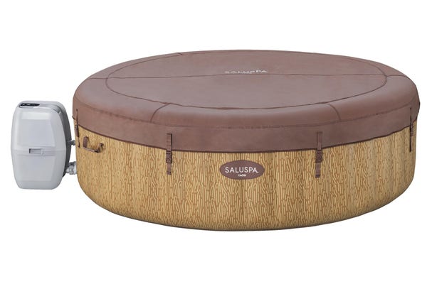 Bestway SaluSpa Taos AirJet Hot Tub Top Leatheroid Cover Replacement Brown