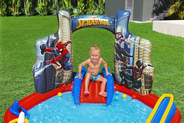 Bestway Spider-Man Inflatable Kids Water Play Center