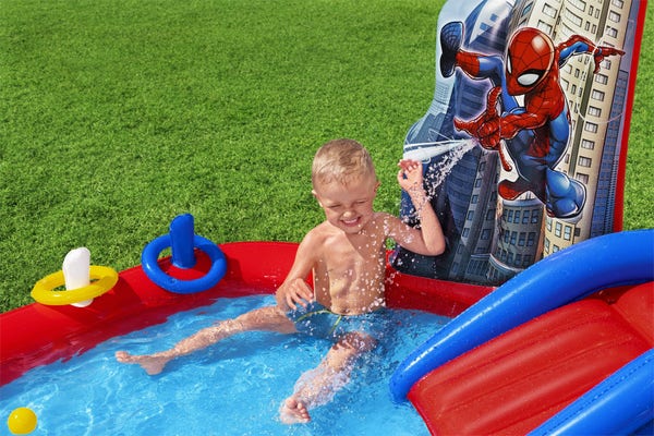 Bestway Spider-Man Inflatable Kids Water Play Center