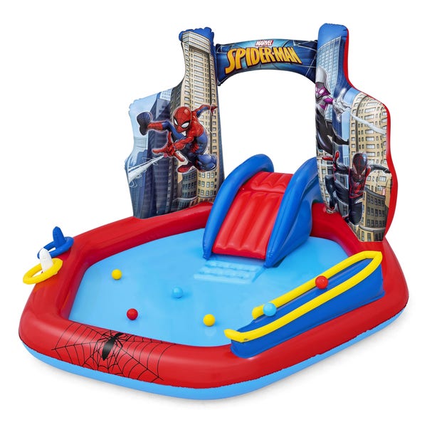 bestway Spider-Man Inflatable Kids Water Play Center