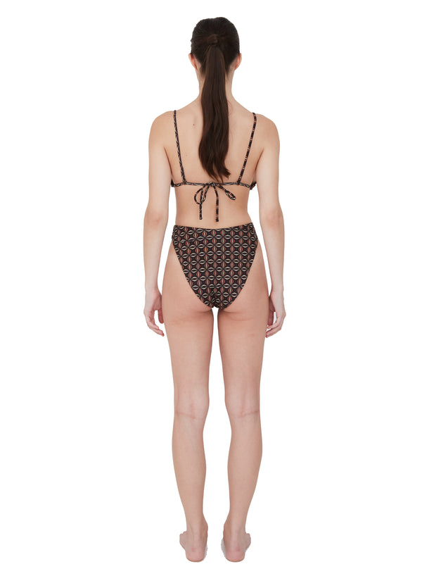 Beth Richards BO TRIANGLE TOP - BLACK GEO