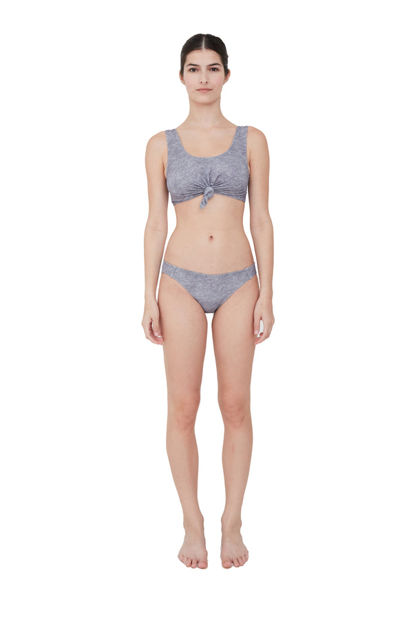 beth richards KNOT TOP - GREY HEATHER