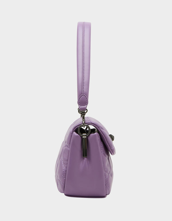 Betsey Johnson Always Heart-core Flap Shoulder Bag Lilac