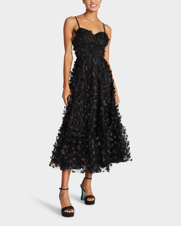 betsey johnson Beautiful Butterfly Maxi Dress Black