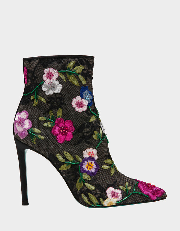 betsey johnson Anita Black Multi Floral