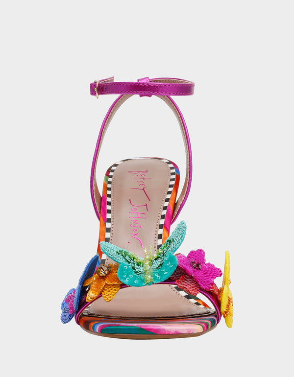 Betsey Johnson Apolo Fuschia Multi