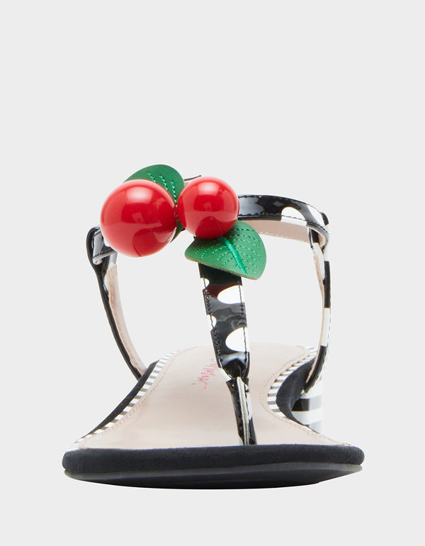 Betsey Johnson Asbury Black White Multi