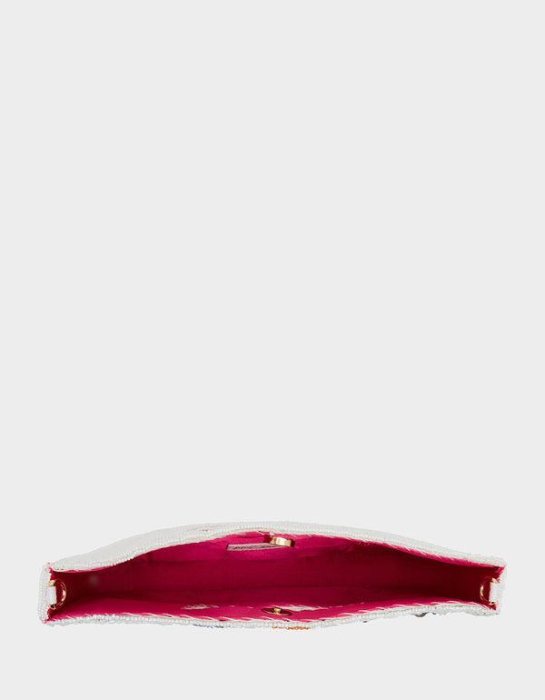 Betsey Johnson Beaded Floral Top Handle Multi