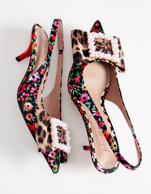 Betsey Johnson Birdy Black Ditsy Floral