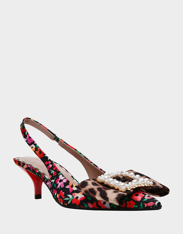 Betsey Johnson Birdy Black Ditsy Floral