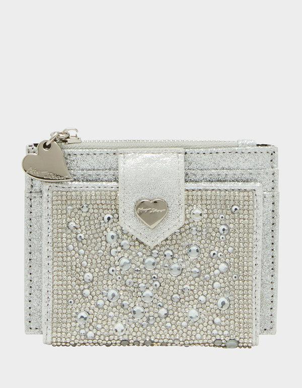 betsey johnson Bling It On Bifold Wallet Silver