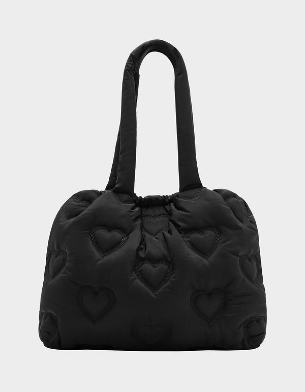 Betsey Johnson Bungee Jump Nylon Tote Black