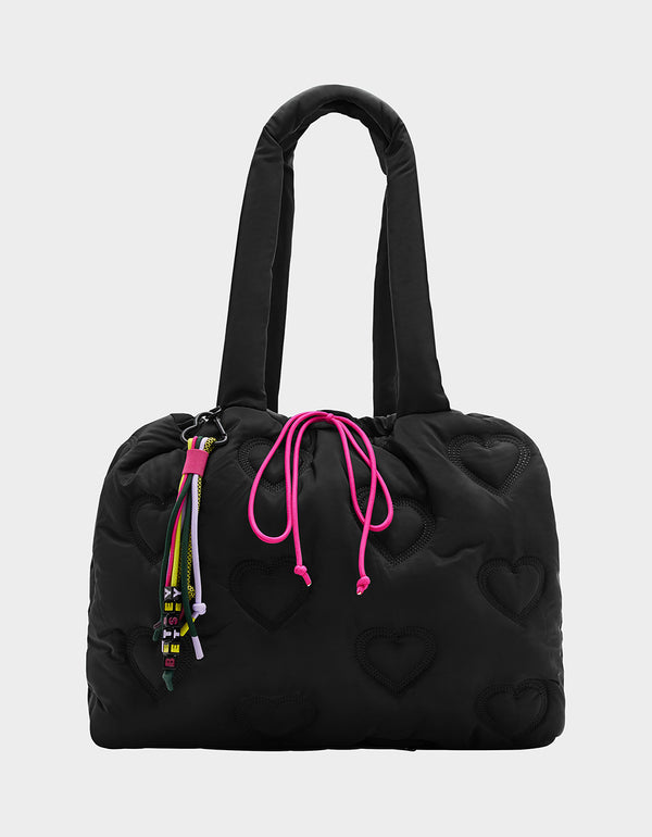 betsey johnson Bungee Jump Nylon Tote Black