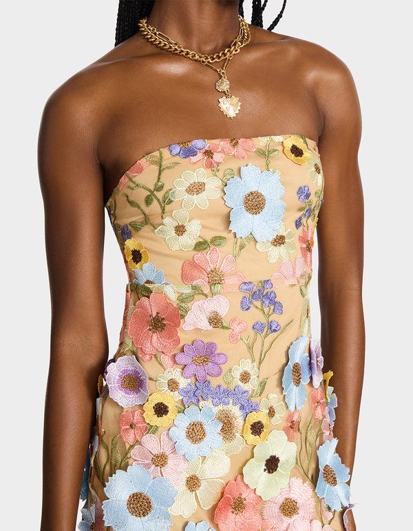 Betsey Johnson Daisy Me Rollin Dress Pastel Multi