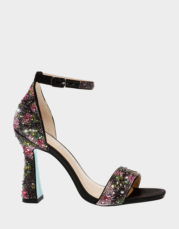 betsey johnson Dani Black/pink Floral