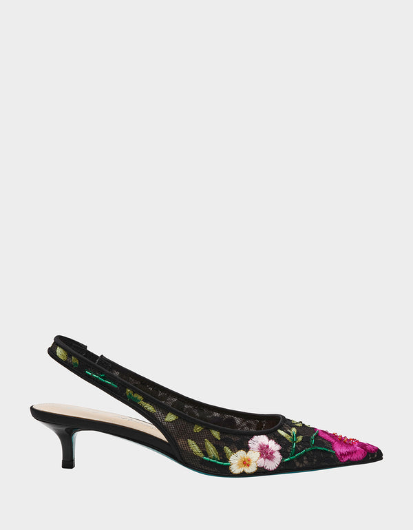 betsey johnson Felix Black Multi Floral