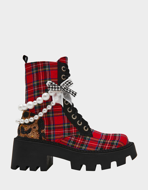 betsey johnson Hariett Red Plaid
