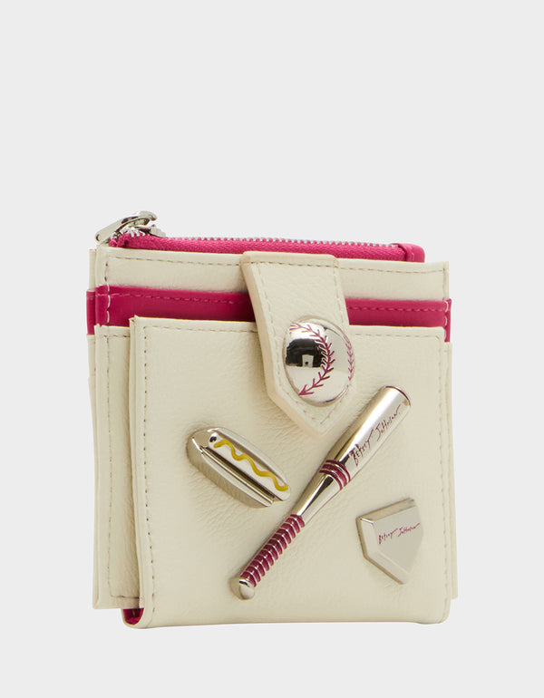 Betsey Johnson Hit Me Up Bifold White