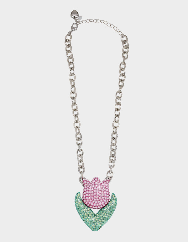 betsey johnson Hop To It Tulip Pendant Pink