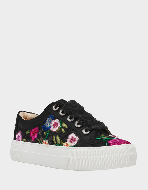 Betsey Johnson Jayla Black Multi Floral