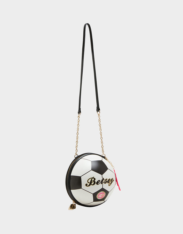 Betsey Johnson Kitsch Goal Crossbody Black Multi