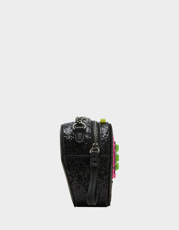 Betsey Johnson Kitsch Level Up Crossbody Black