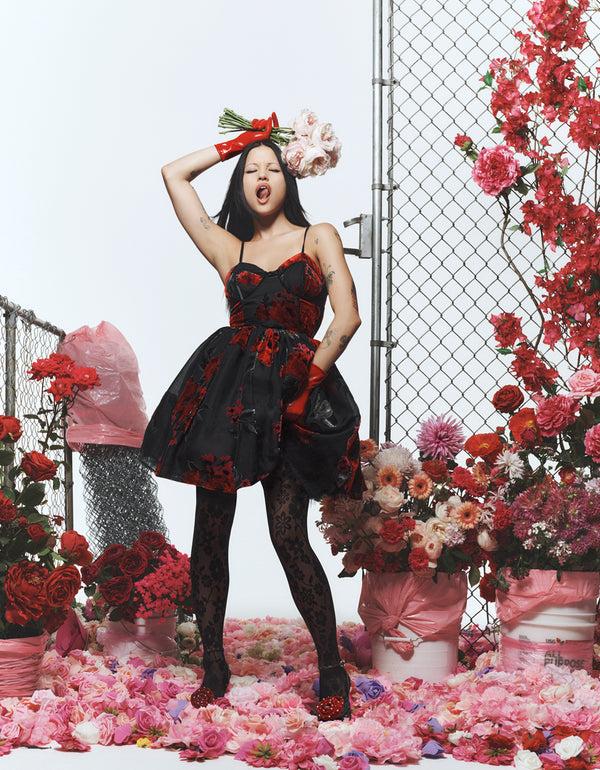 Betsey Johnson Lucia Mini Dress Red Multi