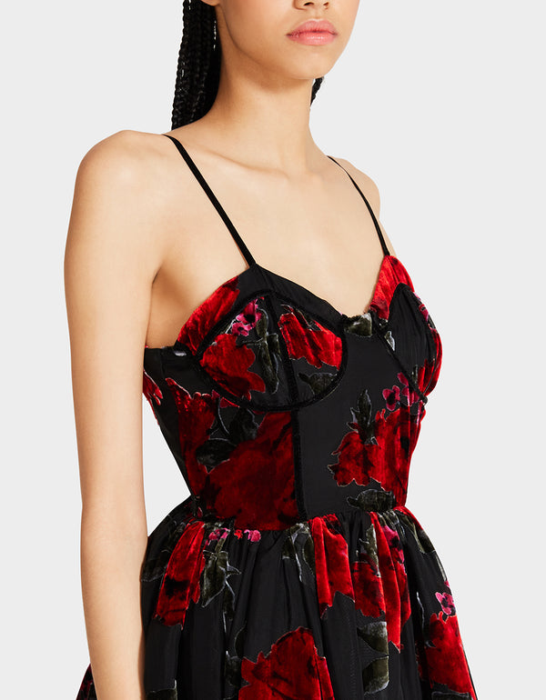 Betsey Johnson Lucia Mini Dress Red Multi