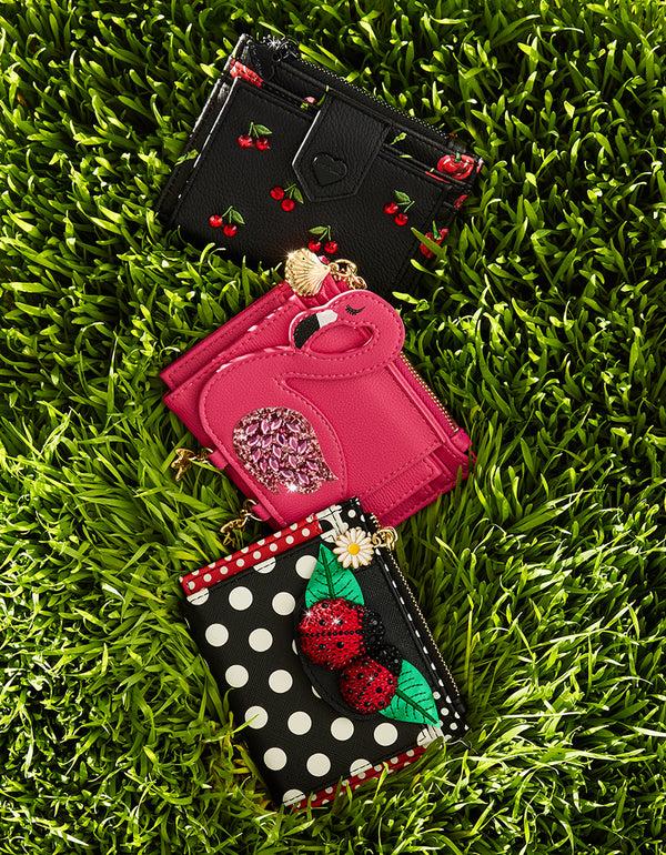 Betsey Johnson Lucky You Bifold Wallet Dots
