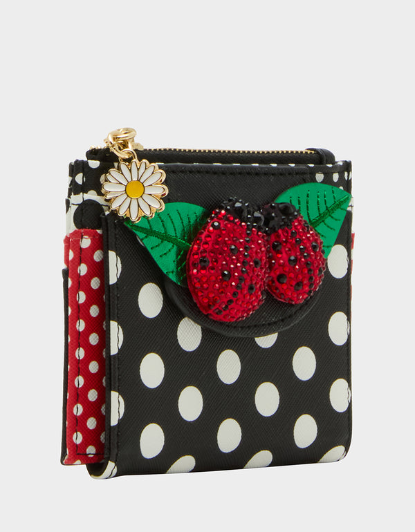 Betsey Johnson Lucky You Bifold Wallet Dots