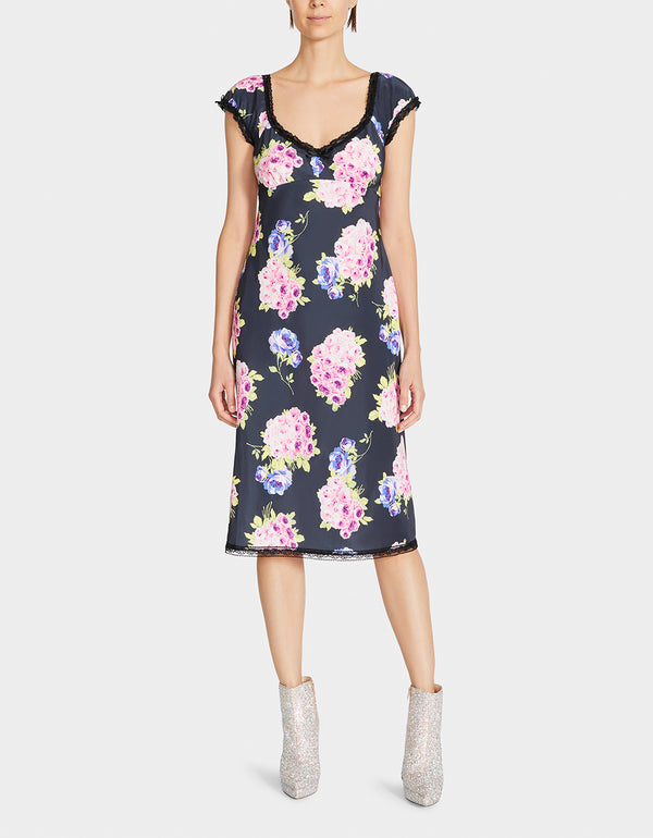 Betsey Johnson Malibu Midi Dress Black