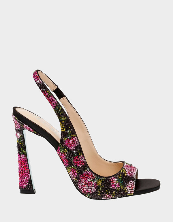 betsey johnson Mina Black/pink Floral