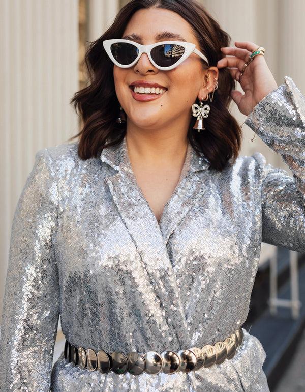 Betsey Johnson Prenup Bell Earrings Crystal