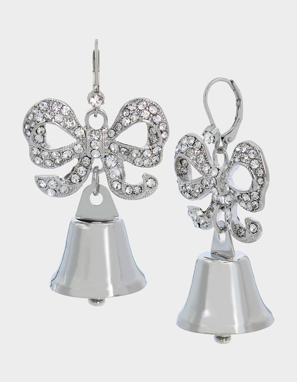 betsey johnson Prenup Bell Earrings Crystal