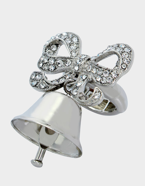 Betsey Johnson Prenup Bell Ring Crystal