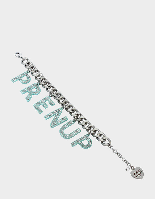 Betsey Johnson Prenup Charm Bracelet Crystal