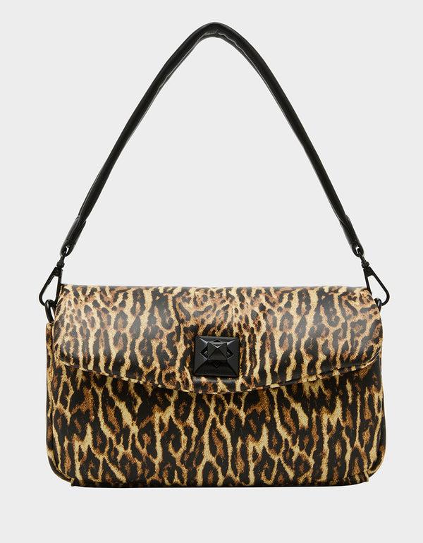betsey johnson Puffed Flap Shoulder Leopard