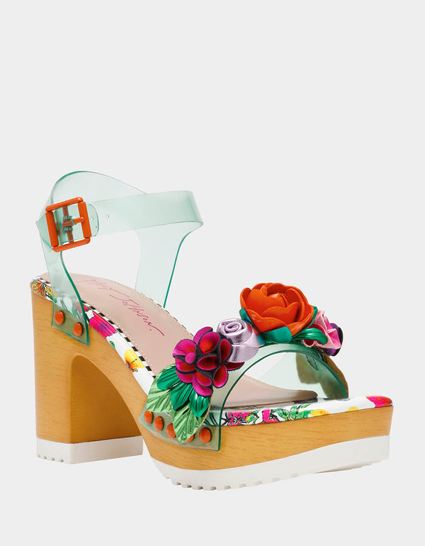 Betsey Johnson Rayyna Teal Multi