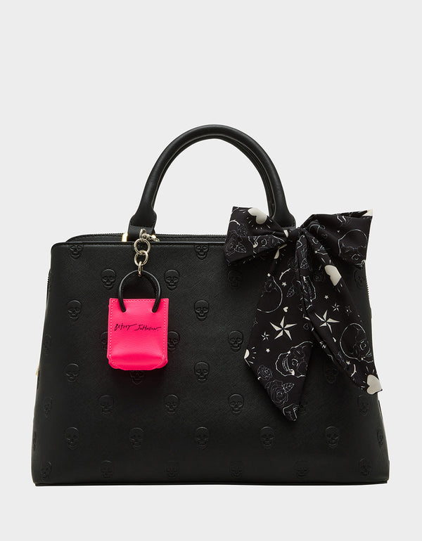 Betsey Johnson Shopper Bag Charm Pink