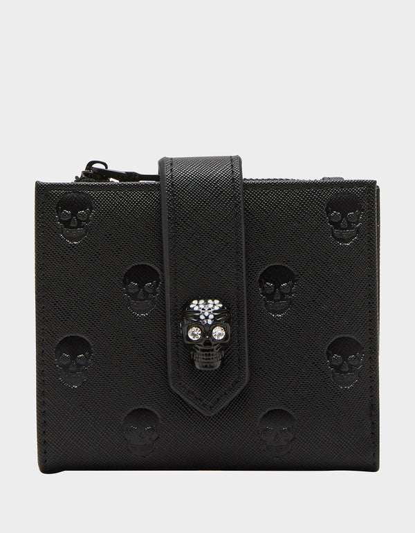 betsey johnson Skull Boss Bifold Wallet Black