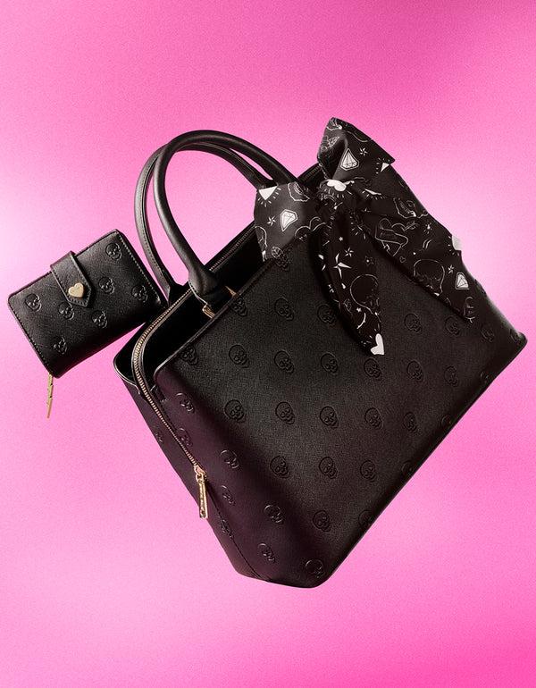 Betsey Johnson Skullicious Satchel Black