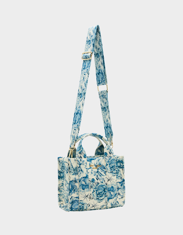 Betsey Johnson Square Mini Tote Blue