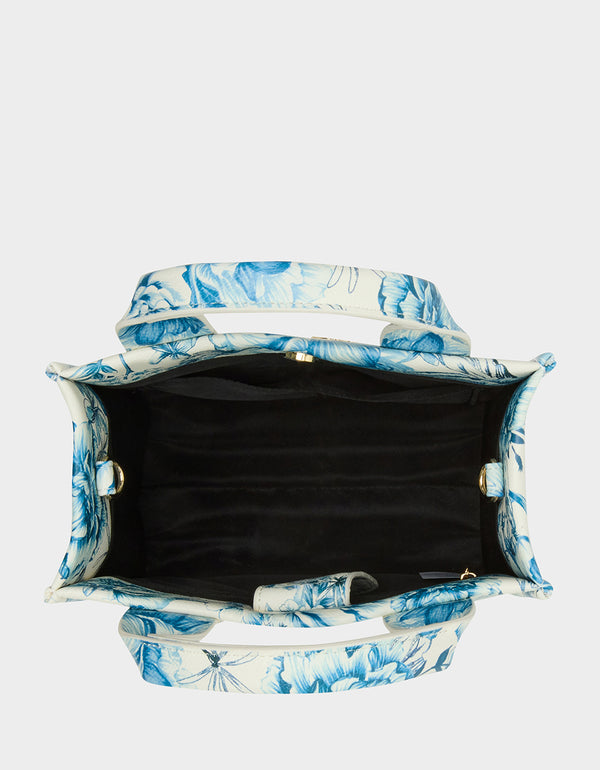 Betsey Johnson Square Mini Tote Blue