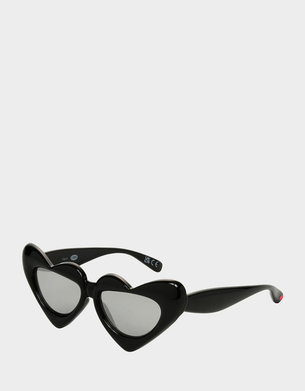 Betsey Johnson Sweetheart Sunnies Black