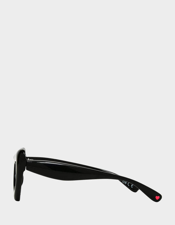 Betsey Johnson Sweetheart Sunnies Black