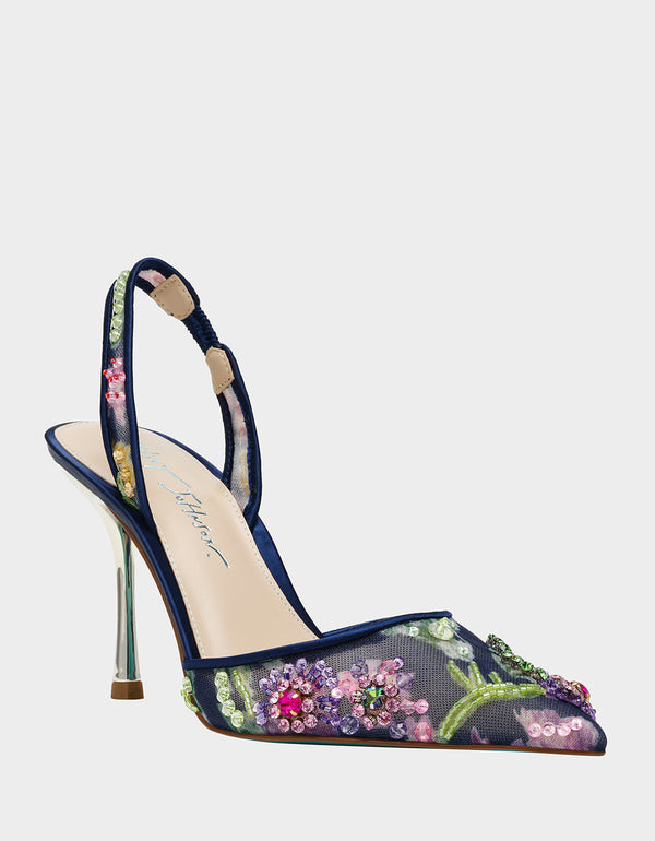 Betsey Johnson Velma Navy Multi