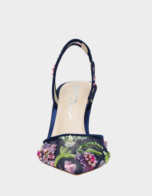 Betsey Johnson Velma Navy Multi