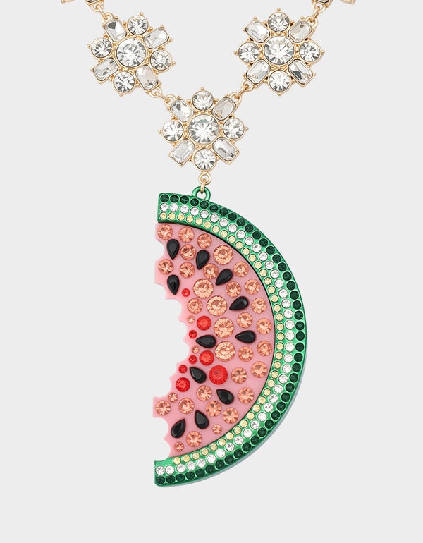 Betsey Johnson Betseys Backyard Watermelon Pendant Multi