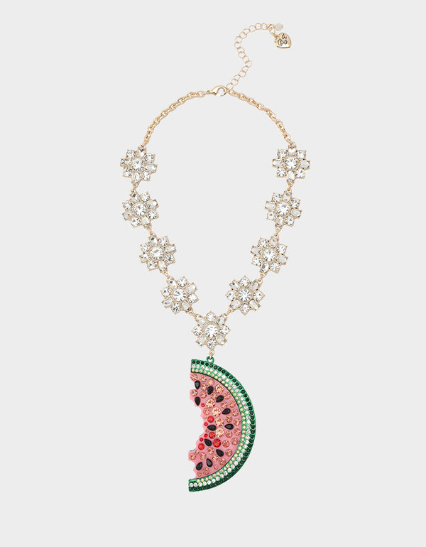 betsey johnson Betseys Backyard Watermelon Pendant Multi