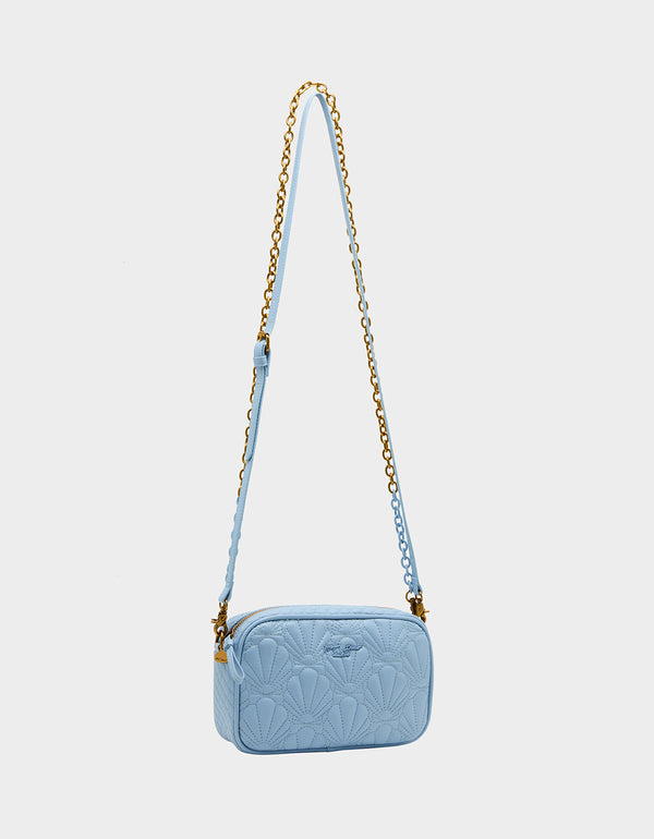 Betsey Johnson For Shore Soft Camera Crossbody Blue